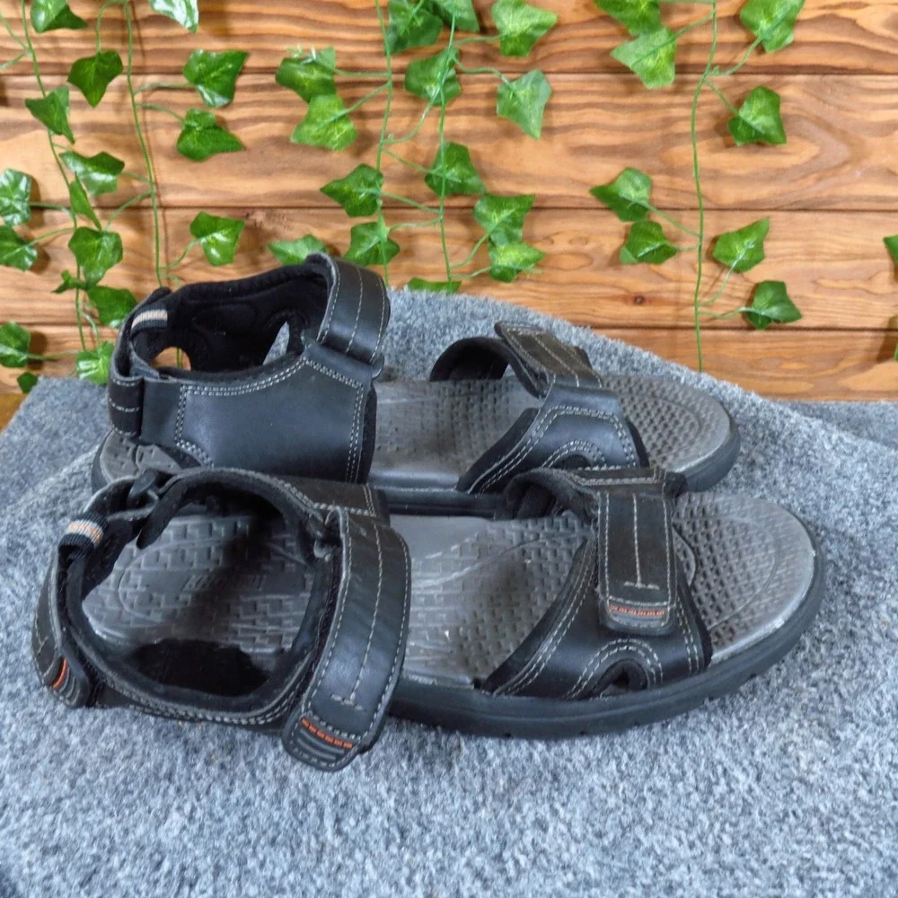 Khombu Will Men Sport‎ Sandal Size 9 Outdoor Casual Hiking Black Synthetic